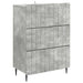 Dulap cu sertare Gri Beton 66 x 34,5 x 92 cm Lemn prelucrat - WALTI WALTI