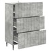 Dulap cu sertare Gri Beton 66 x 34,5 x 92 cm Lemn prelucrat - WALTI WALTI