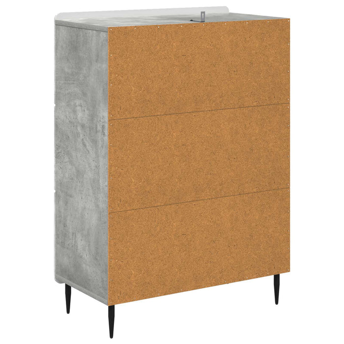 Dulap cu sertare Gri Beton 66 x 34,5 x 92 cm Lemn prelucrat - WALTI WALTI
