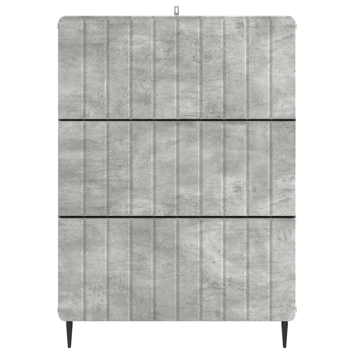 Dulap cu sertare Gri Beton 66 x 34,5 x 92 cm Lemn prelucrat - WALTI WALTI
