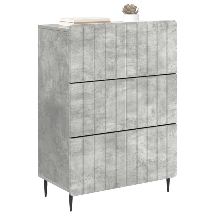 Dulap cu sertare Gri Beton 66 x 34,5 x 92 cm Lemn prelucrat - WALTI WALTI