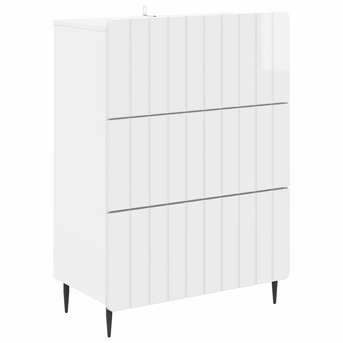 Dulap cu sertare Alb foarte lucios 66 x 34,5 x 92 cm - WALTI WALTI