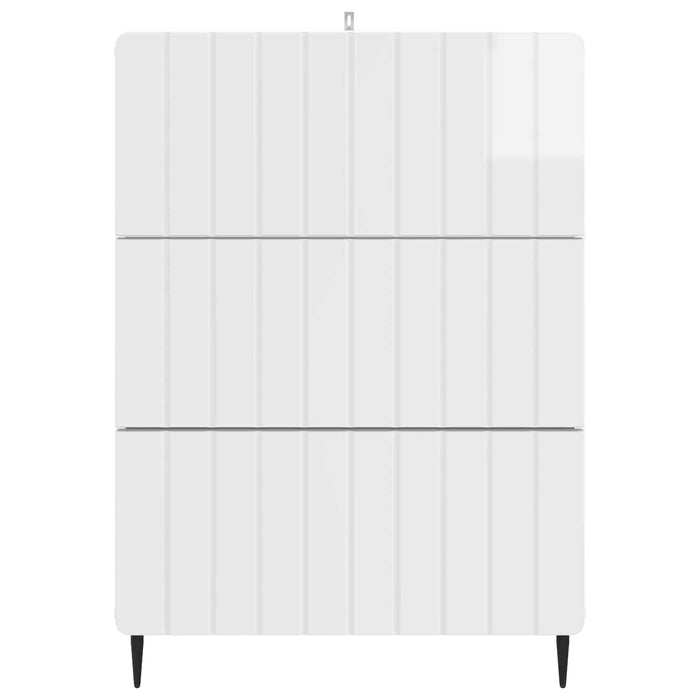 Dulap cu sertare Alb foarte lucios 66 x 34,5 x 92 cm - WALTI WALTI