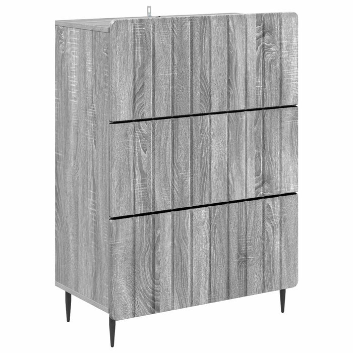 Dulap cu sertare Sonoma gri 66 x 34,5 x 92 cm Lemn prelucrat - WALTI WALTI