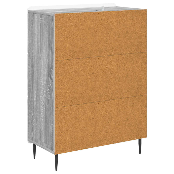 Dulap cu sertare Sonoma gri 66 x 34,5 x 92 cm Lemn prelucrat - WALTI WALTI