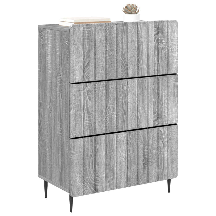 Dulap cu sertare Sonoma gri 66 x 34,5 x 92 cm Lemn prelucrat - WALTI WALTI
