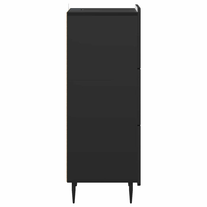 Dulap cu sertare Negru 33 x 34,5 x 92 cm Lemn prelucrat - WALTI WALTI