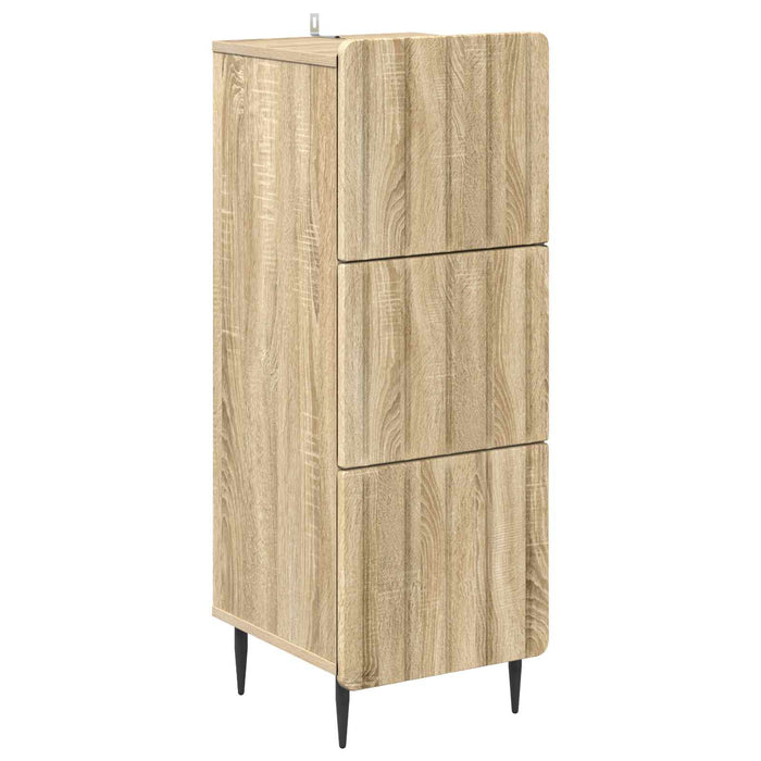 Dulap cu sertare Stejar Sonoma 33 x 34,5 x 92 cm Lemn prelucrat - WALTI WALTI