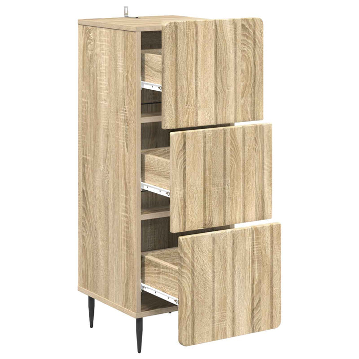 Dulap cu sertare Stejar Sonoma 33 x 34,5 x 92 cm Lemn prelucrat - WALTI WALTI