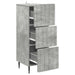 Dulap cu sertare Gri Beton 33 x 34,5 x 92 cm Lemn prelucrat - WALTI WALTI