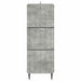 Dulap cu sertare Gri Beton 33 x 34,5 x 92 cm Lemn prelucrat - WALTI WALTI