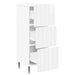 Dulap cu sertare Alb foarte lucios 33 x 34,5 x 92 cm - WALTI WALTI