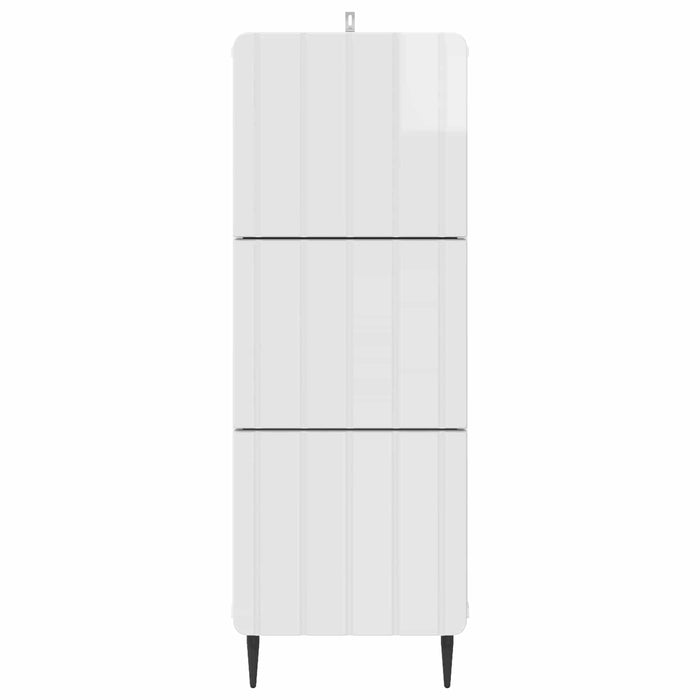 Dulap cu sertare Alb foarte lucios 33 x 34,5 x 92 cm - WALTI WALTI