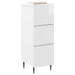 Dulap cu sertare Alb foarte lucios 33 x 34,5 x 92 cm - WALTI WALTI