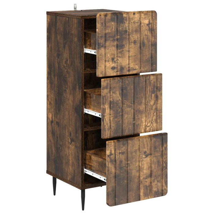 Dulap cu sertare Stejar fumuriu 33 x 34,5 x 92 cm - WALTI WALTI