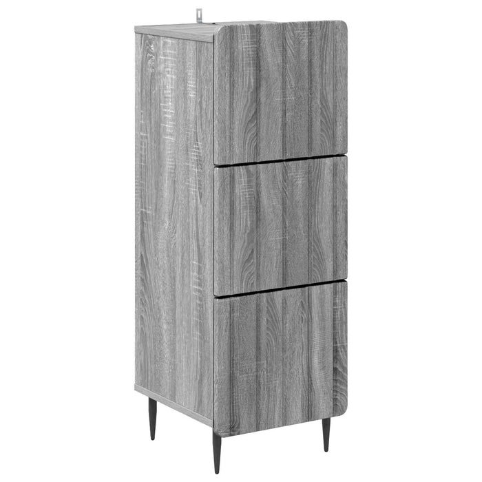 Dulap cu sertare Sonoma gri 33 x 34,5 x 92 cm Lemn prelucrat - WALTI WALTI