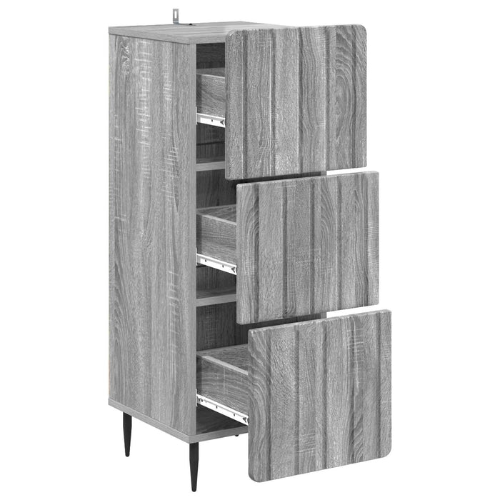 Dulap cu sertare Sonoma gri 33 x 34,5 x 92 cm Lemn prelucrat - WALTI WALTI
