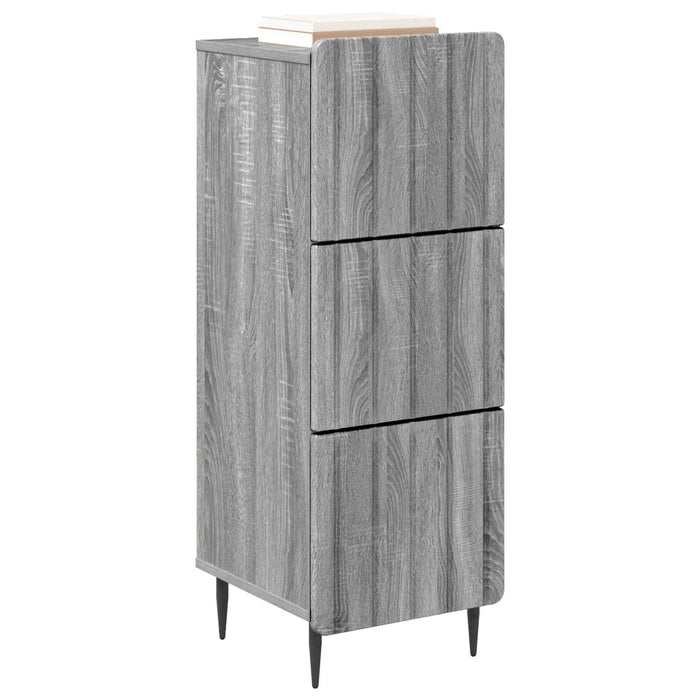 Dulap cu sertare Sonoma gri 33 x 34,5 x 92 cm Lemn prelucrat - WALTI WALTI