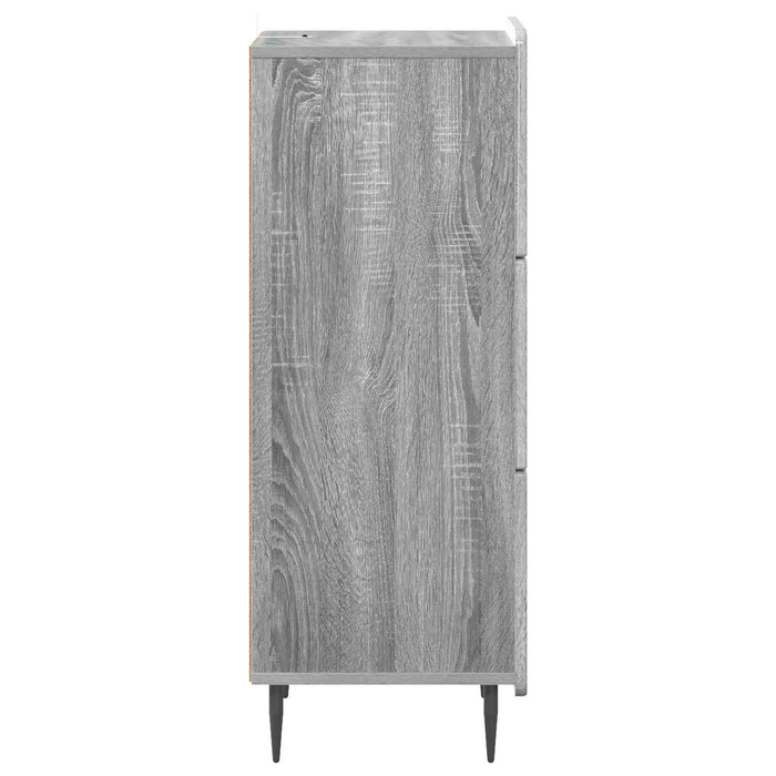 Dulap cu sertare Sonoma gri 33 x 34,5 x 92 cm Lemn prelucrat - WALTI WALTI