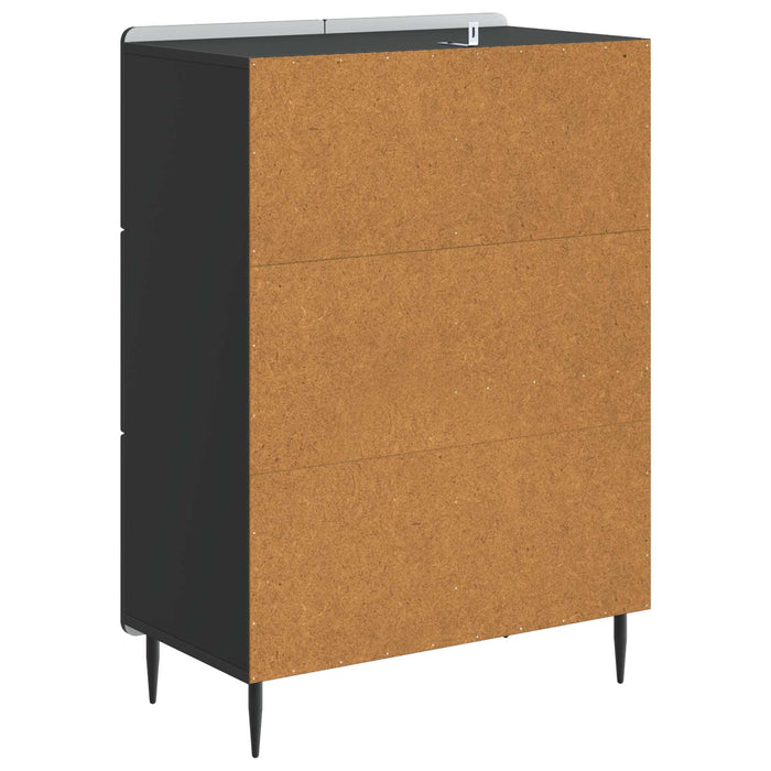 Bufet cu sertar Negru 66 x 34,5 x 91,5 cm Lemn prelucrat - WALTI WALTI