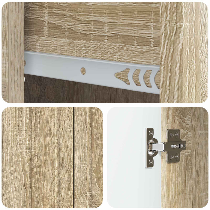 Bufet Stejar Sonoma 66 x 34,5 x 91,5 cm Lemn prelucrat - WALTI WALTI