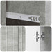 Bufet cu sertar Gri Beton 66 x 34,5 x 91,5 cm Lemn prelucrat - WALTI WALTI