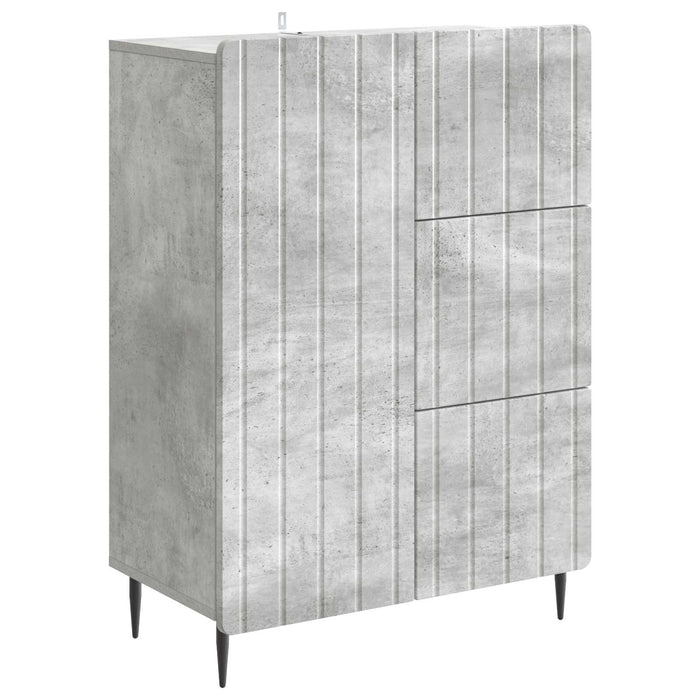 Bufet cu sertar Gri Beton 66 x 34,5 x 91,5 cm Lemn prelucrat - WALTI WALTI