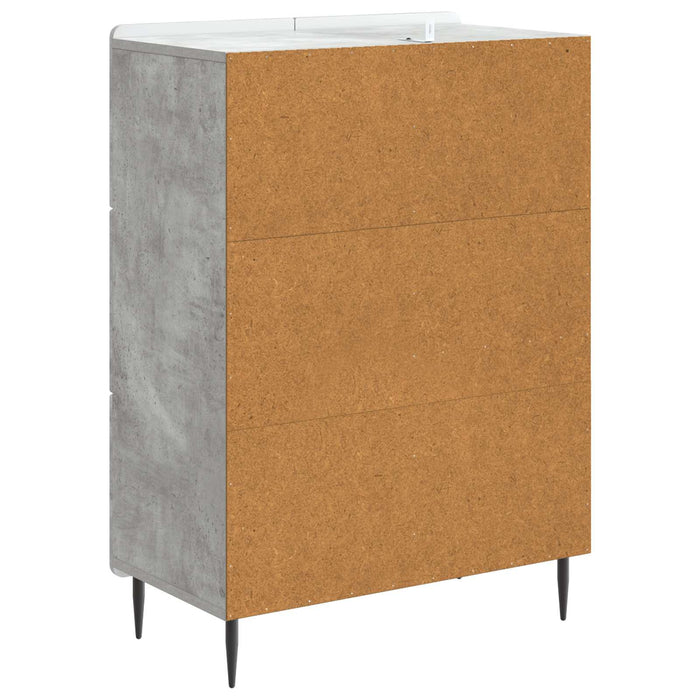 Bufet cu sertar Gri Beton 66 x 34,5 x 91,5 cm Lemn prelucrat - WALTI WALTI