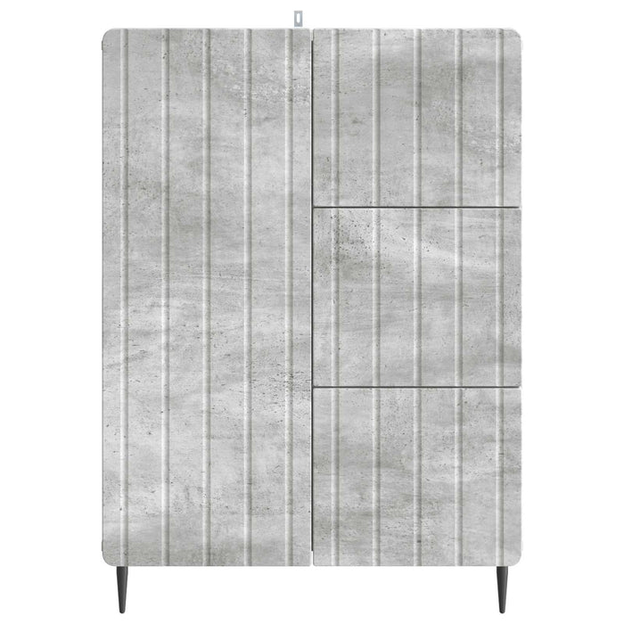 Bufet cu sertar Gri Beton 66 x 34,5 x 91,5 cm Lemn prelucrat - WALTI WALTI