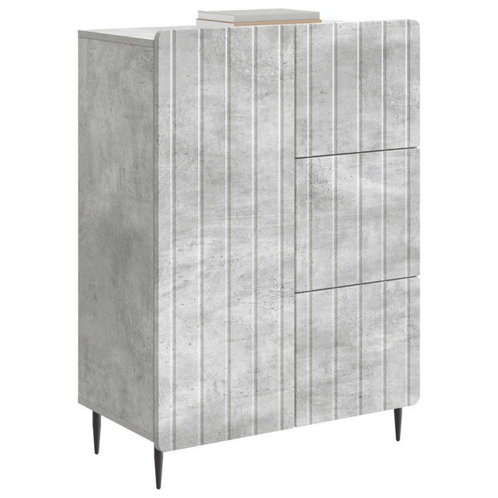 Bufet cu sertar Gri Beton 66 x 34,5 x 91,5 cm Lemn prelucrat - WALTI WALTI