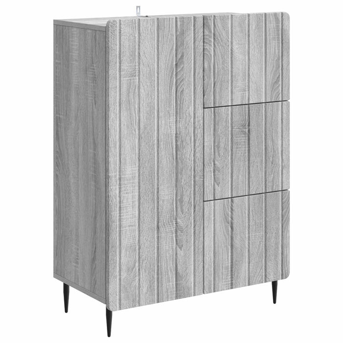 Bufet cu sertar Sonoma gri 66 x 34,5 x 91,5 cm Lemn prelucrat - WALTI WALTI