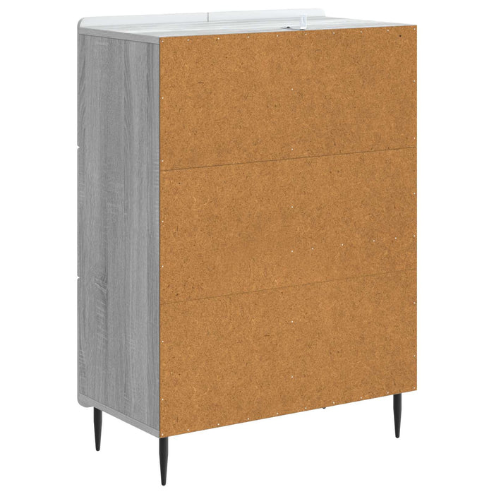 Bufet cu sertar Sonoma gri 66 x 34,5 x 91,5 cm Lemn prelucrat - WALTI WALTI