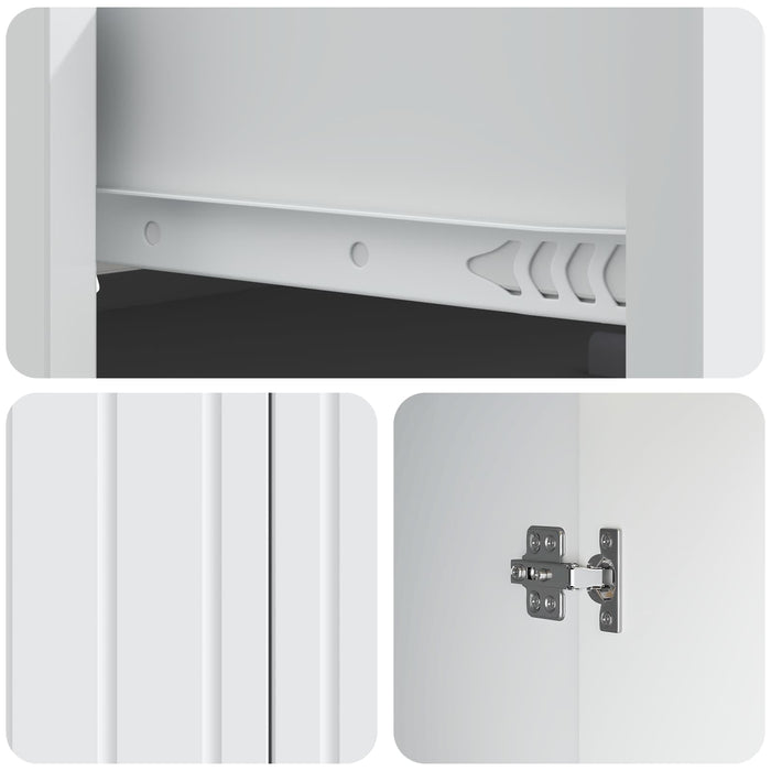 Bufet cu sertar Alb 66 x 34,5 x 92 cm Lemn prelucrat - WALTI WALTI