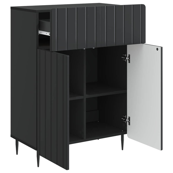 Bufet cu sertar Negru 66 x 34,5 x 92 cm Lemn prelucrat - WALTI WALTI