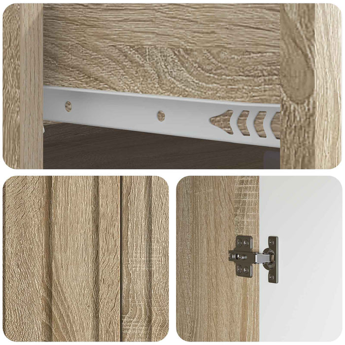 Bufet cu sertar Stejar Sonoma 66 x 34,5 x 92 cm Lemn prelucrat - WALTI WALTI