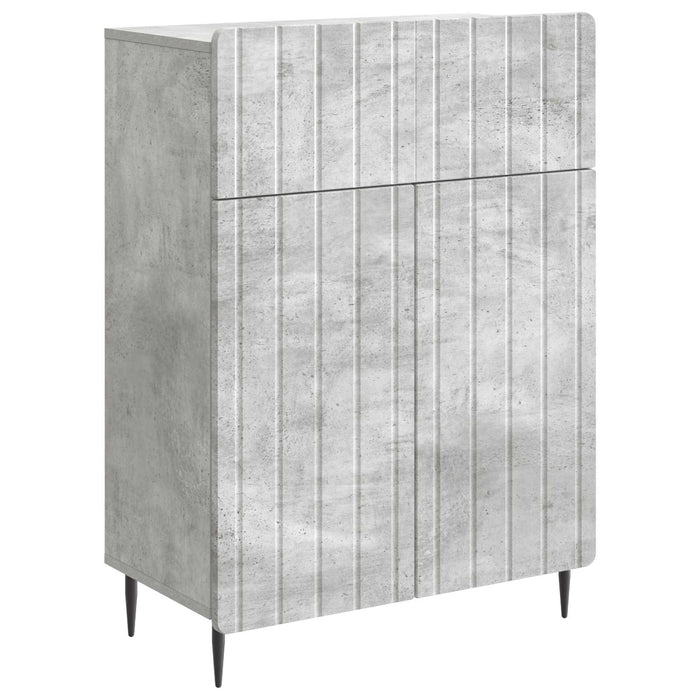 Bufet cu sertar Gri Beton 66 x 34,5 x 92 cm Lemn prelucrat - WALTI WALTI