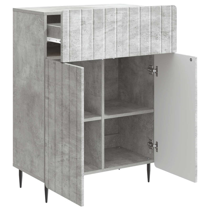 Bufet cu sertar Gri Beton 66 x 34,5 x 92 cm Lemn prelucrat - WALTI WALTI
