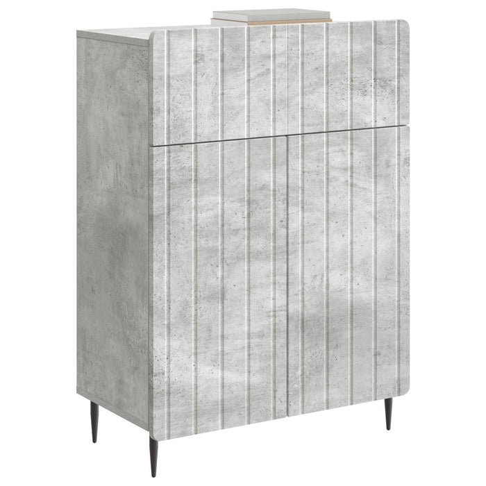Bufet cu sertar Gri Beton 66 x 34,5 x 92 cm Lemn prelucrat - WALTI WALTI