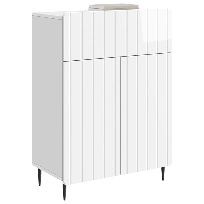 Bufet Alb foarte lucios 66 x 34,5 x 92 cm Lemn prelucrat - WALTI WALTI
