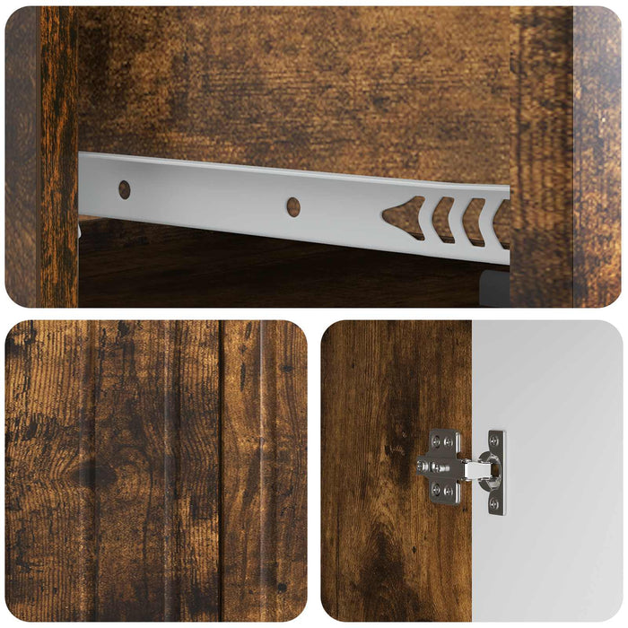 Bufet cu sertar Stejar fumuriu 66 x 34,5 x 92 cm Lemn prelucrat - WALTI WALTI