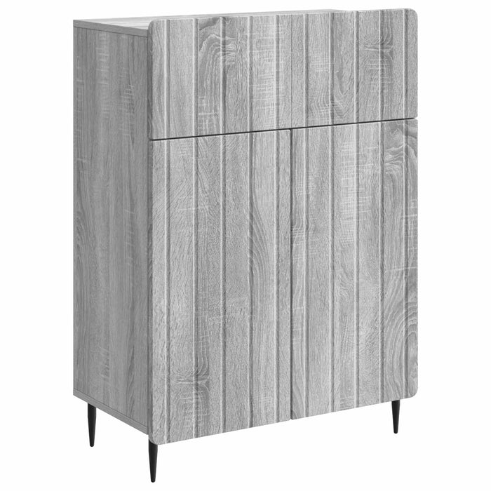 Bufet cu sertar Sonoma gri 66 x 34,5 x 92 cm Lemn prelucrat - WALTI WALTI