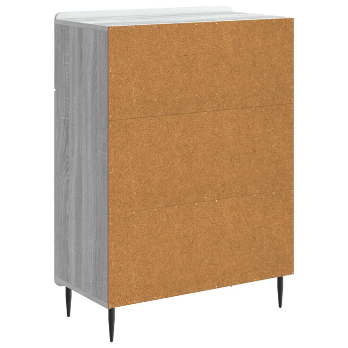 Bufet cu sertar Sonoma gri 66 x 34,5 x 92 cm Lemn prelucrat - WALTI WALTI
