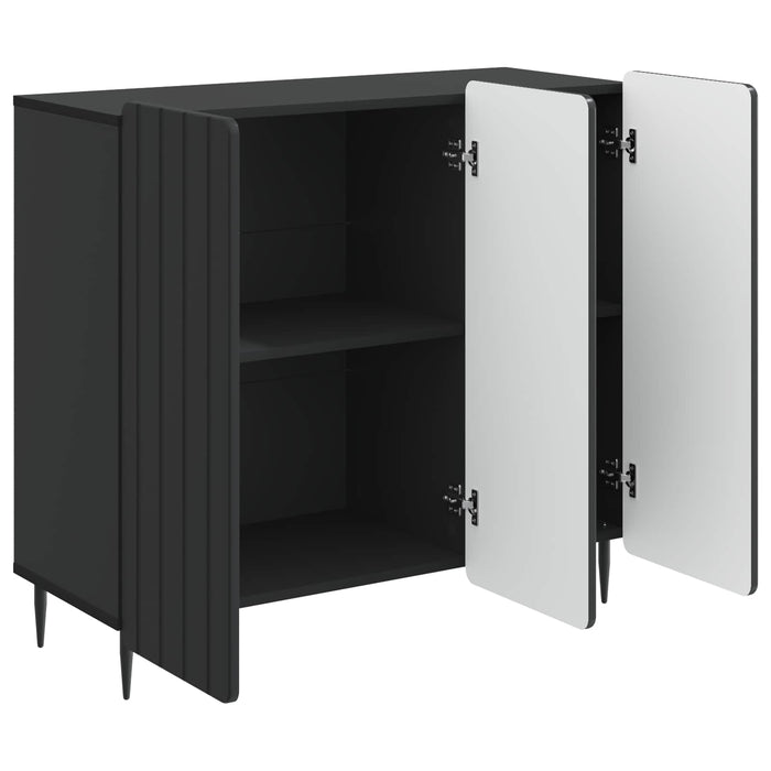 Bufet Negru 89 x 34,5 x 82 cm Lemn prelucrat - WALTI WALTI