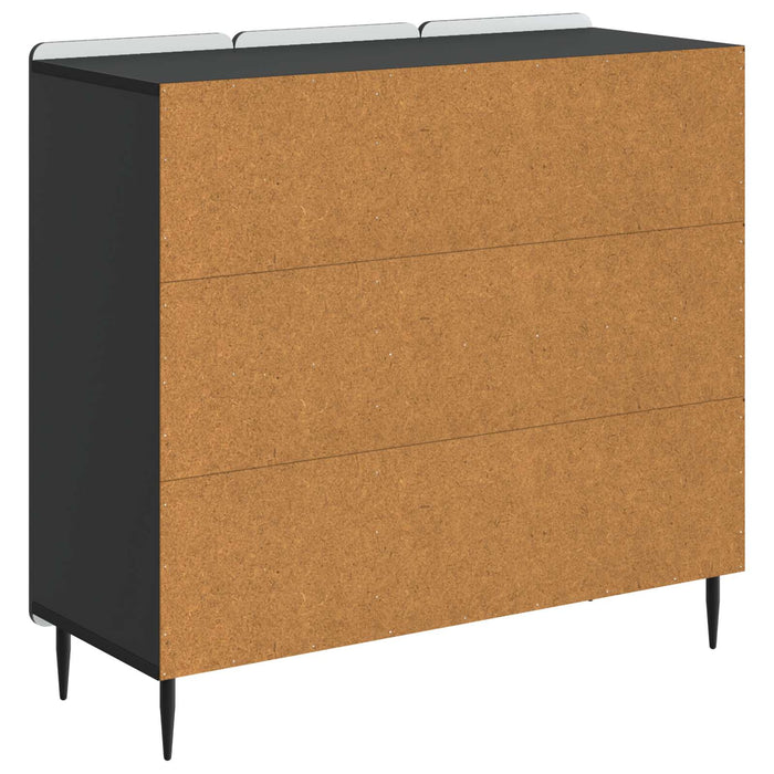 Bufet Negru 89 x 34,5 x 82 cm Lemn prelucrat - WALTI WALTI