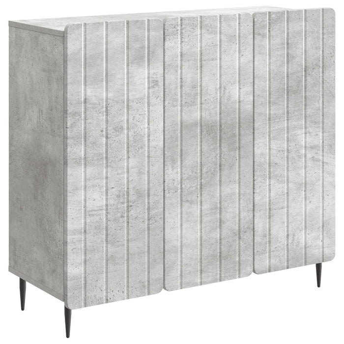 Bufet Gri Beton 89 x 34,5 x 82 cm Lemn prelucrat - WALTI WALTI