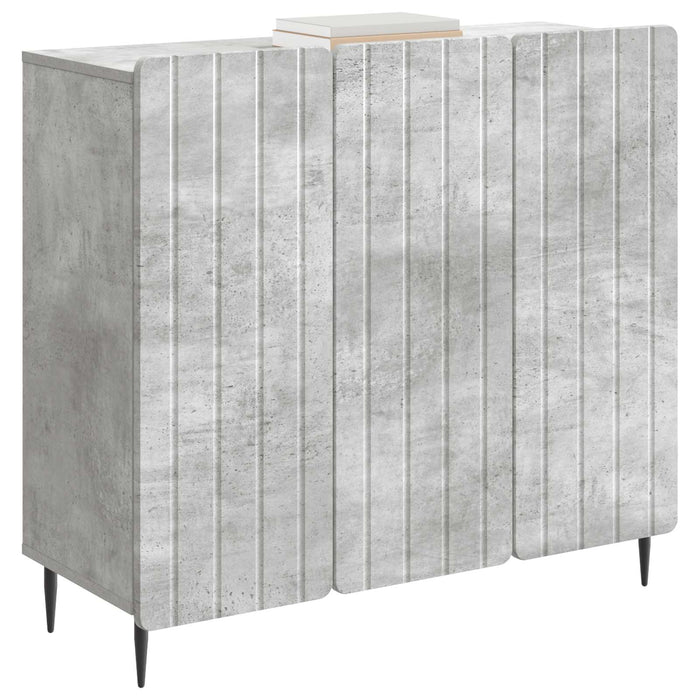 Bufet Gri Beton 89 x 34,5 x 82 cm Lemn prelucrat - WALTI WALTI