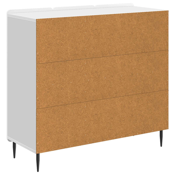 Bufet Alb foarte lucios 89 x 34,5 x 82 cm Lemn prelucrat - WALTI WALTI