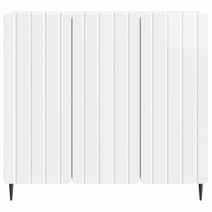 Bufet Alb foarte lucios 89 x 34,5 x 82 cm Lemn prelucrat - WALTI WALTI