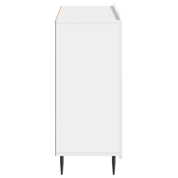 Bufet Alb foarte lucios 89 x 34,5 x 82 cm Lemn prelucrat - WALTI WALTI