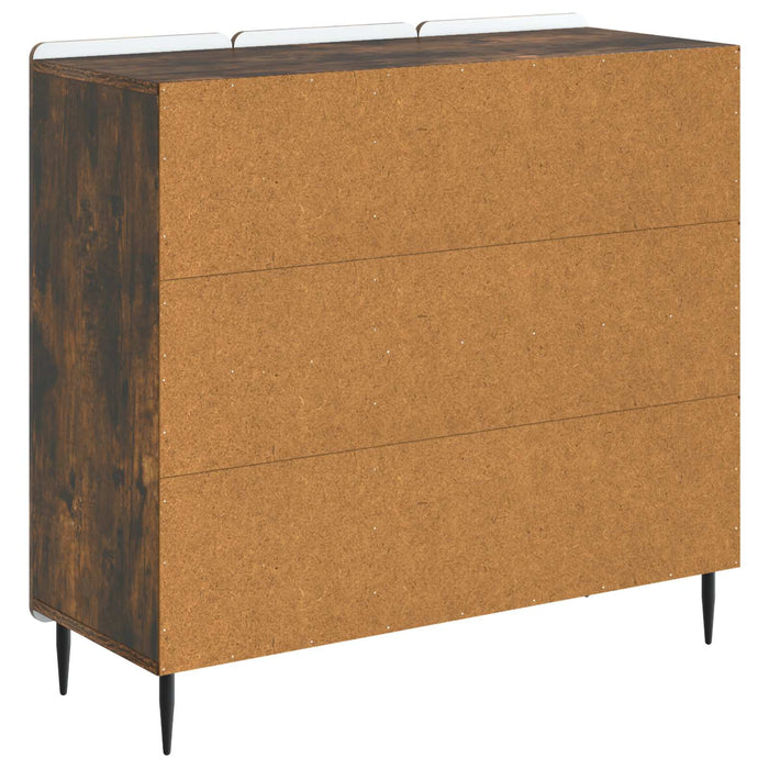 Bufet Stejar fumuriu 89 x 34,5 x 82 cm Lemn prelucrat - WALTI WALTI
